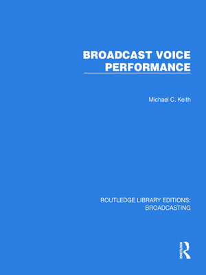 cover image of Broadcast Voice Performance